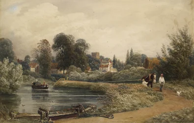 Ansicht von Iffley vom Fluss aus, 1841